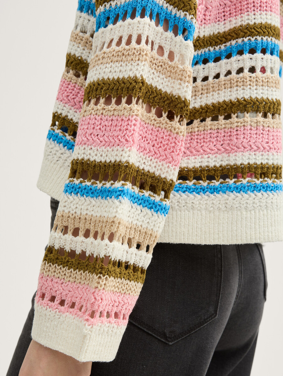 cardigan dalla vestibilità comoda con motivo traforato