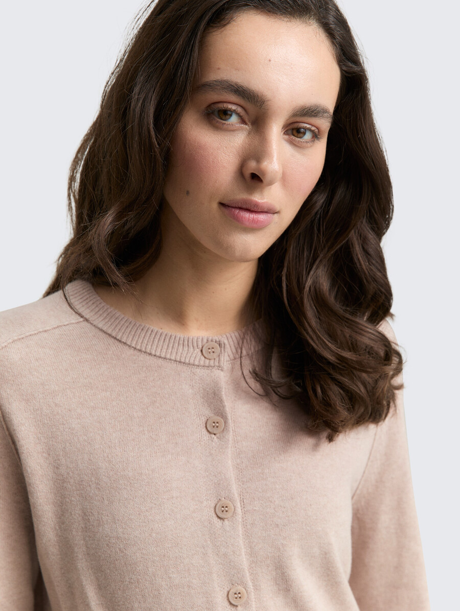 cardigan in misto cashmere