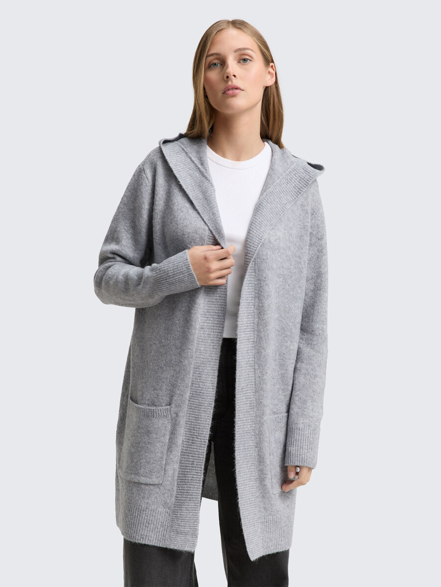 cardigan con cappuccio