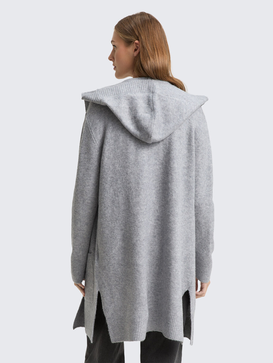 cardigan con cappuccio