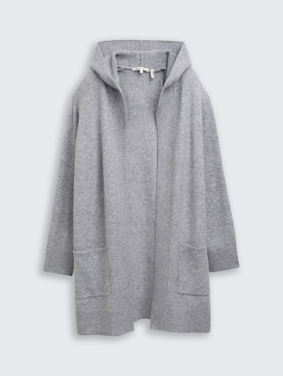 cardigan con cappuccio