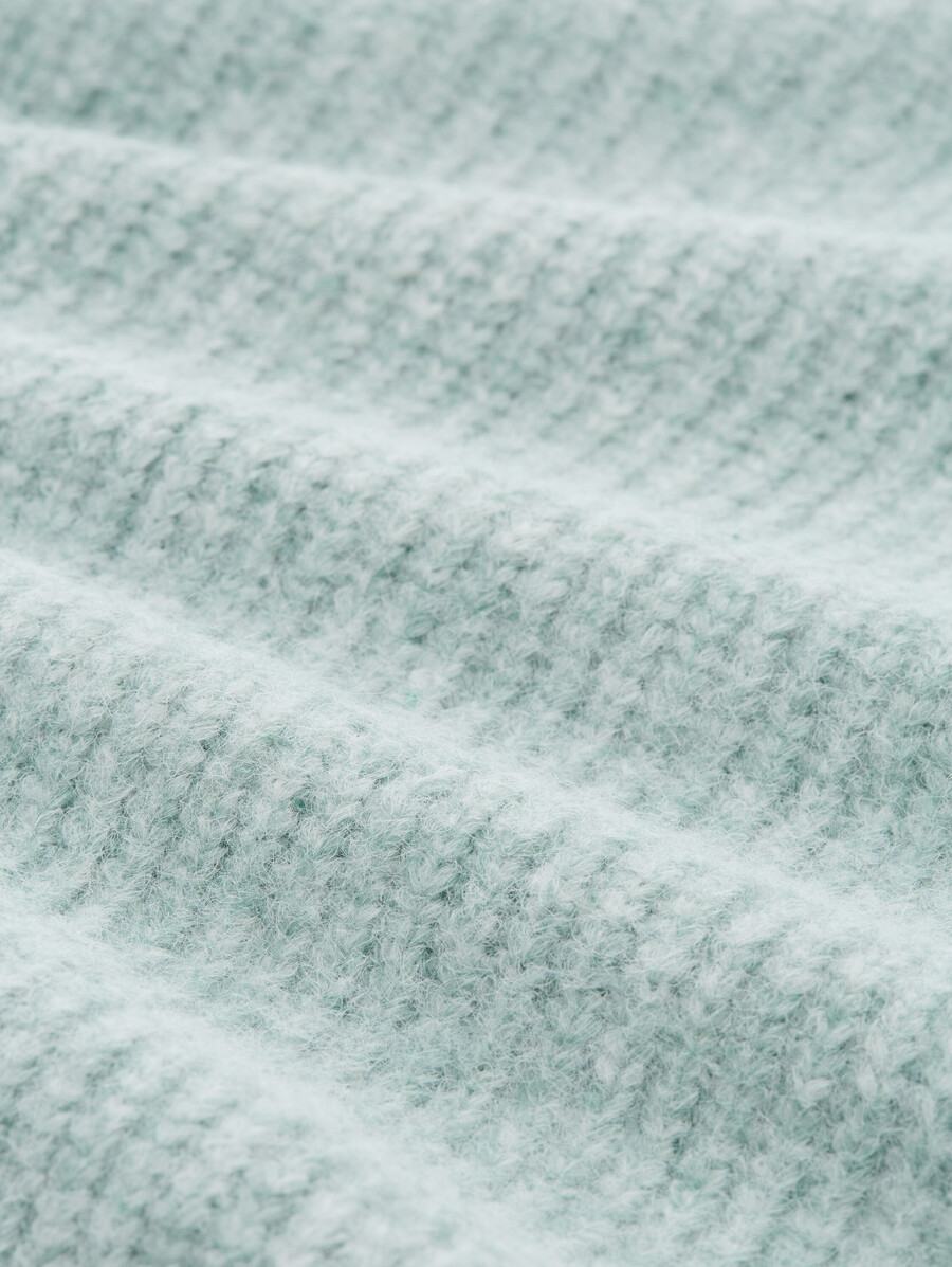 maglione senza maniche con collo alto