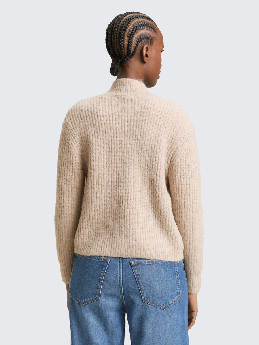 cardigan con cerniera
