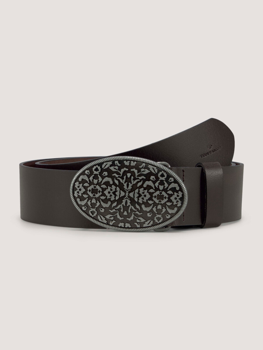 cintura in pelle tttaylor con fibbia