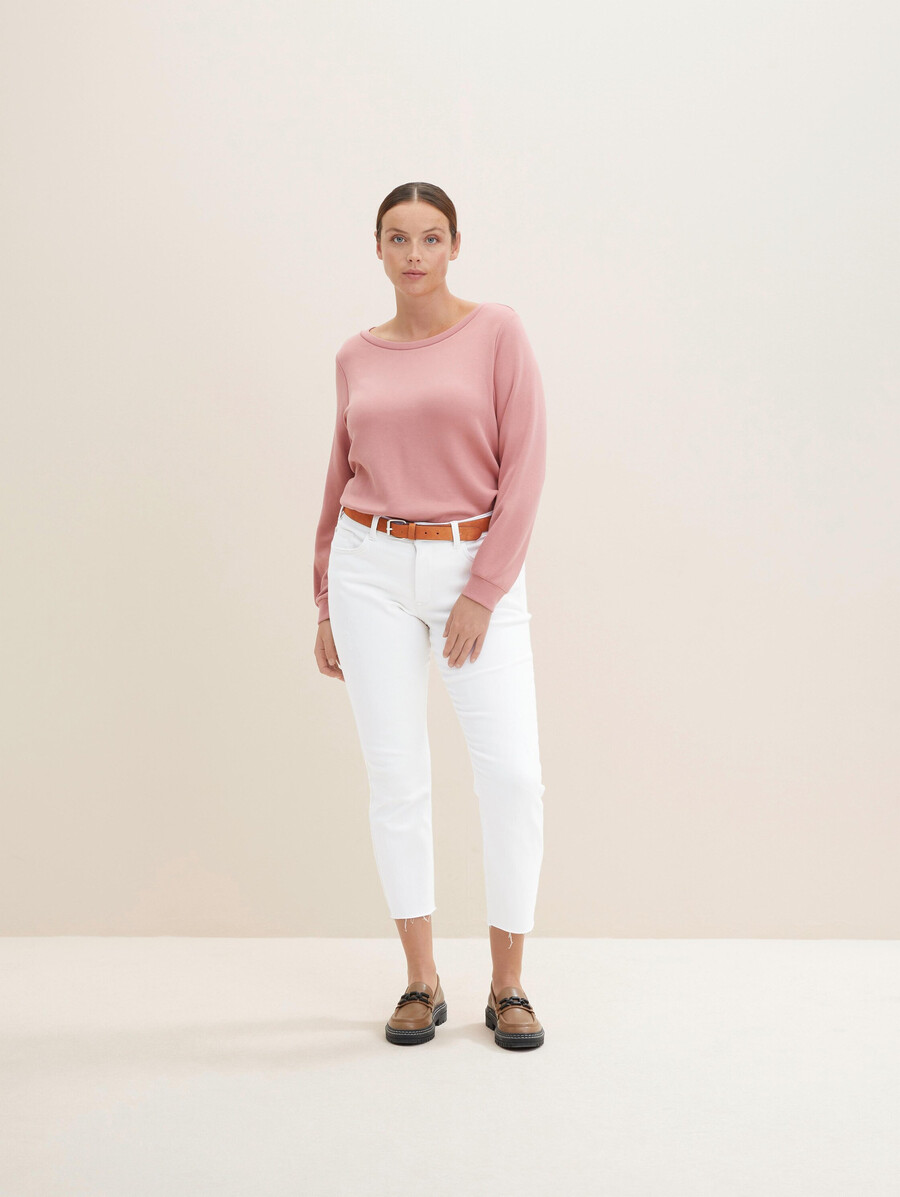 ttddolly plus size - cintura in pelle scamosciata con fibbia a perno quadrata