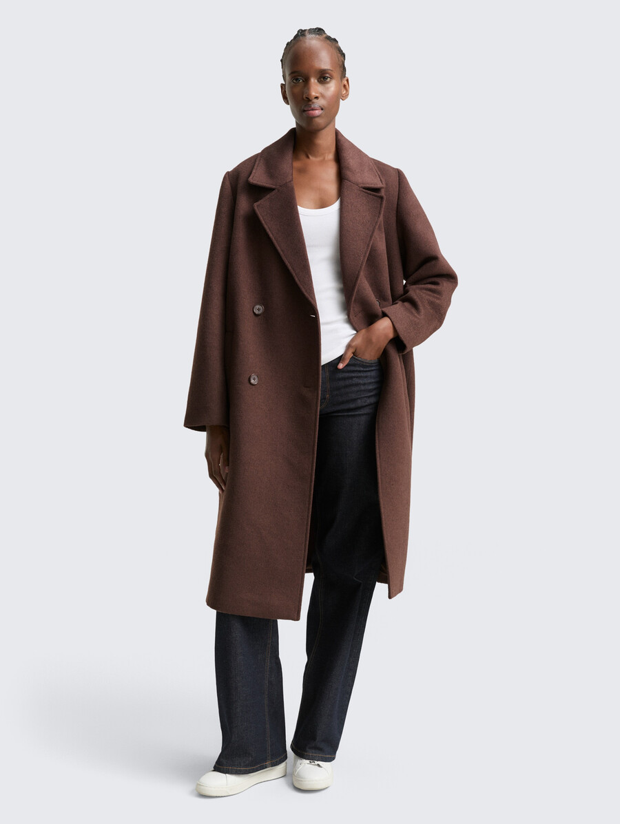 cappotto di lana dalla vestibilità ampia