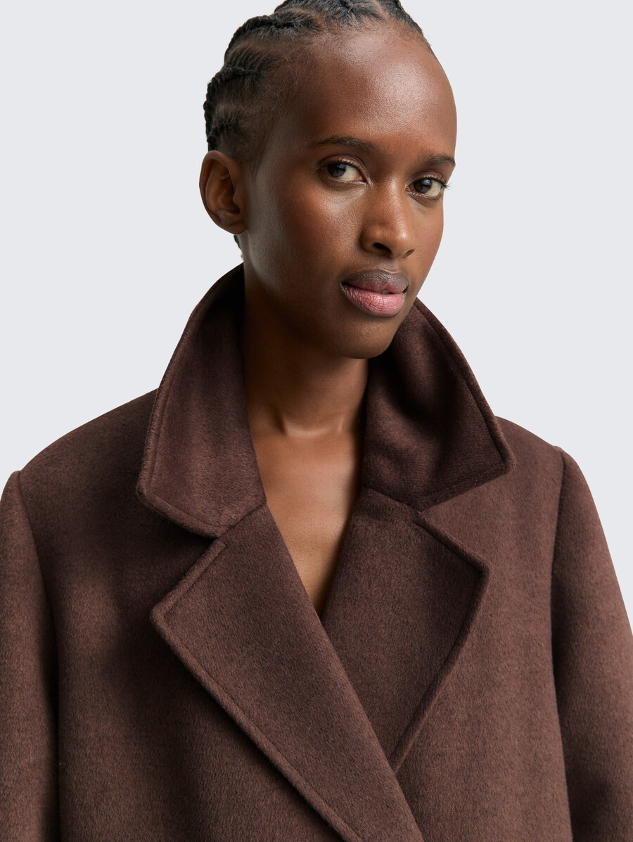 cappotto di lana dalla vestibilità ampia
