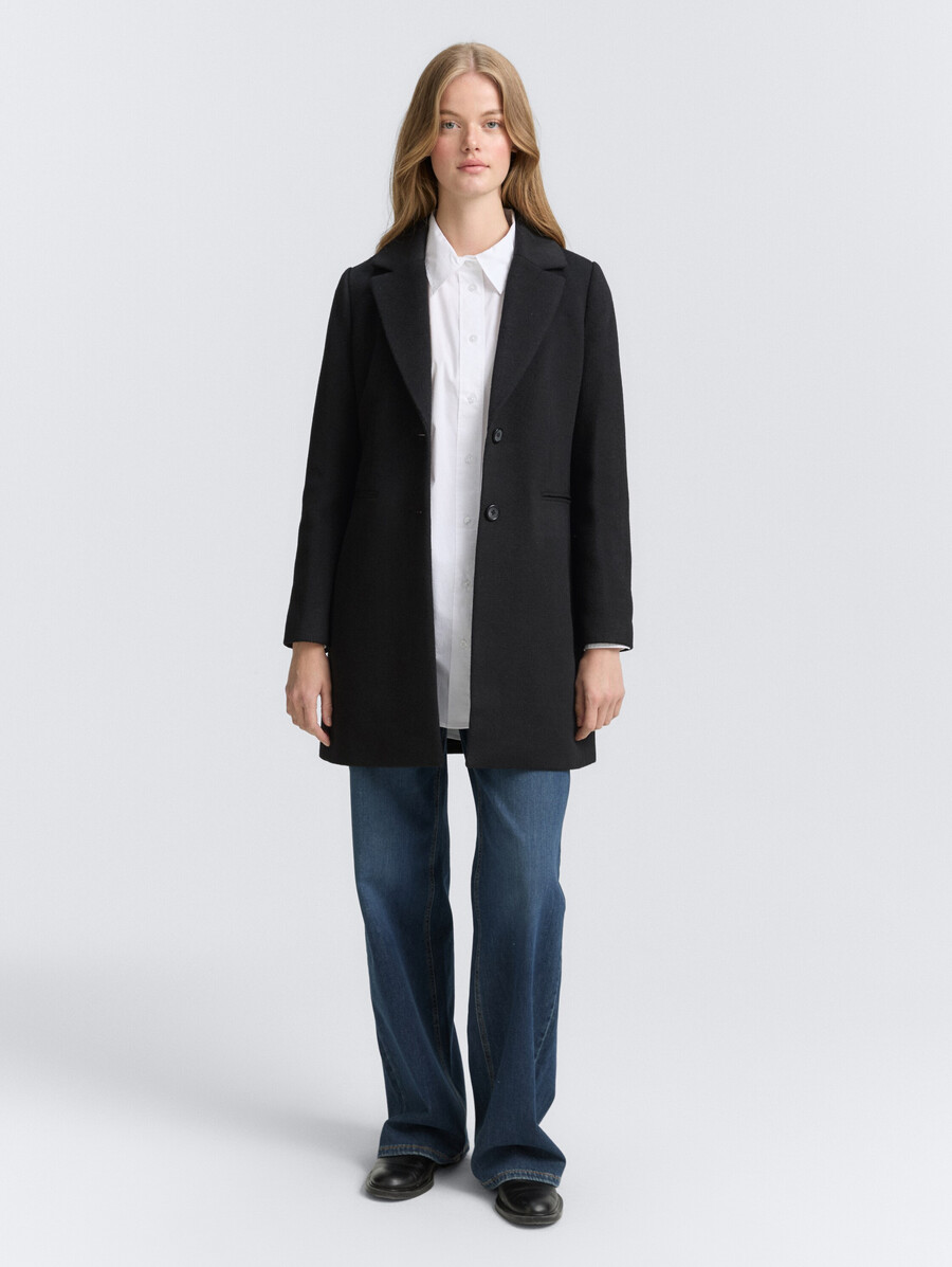 cappotto di lana slim fit