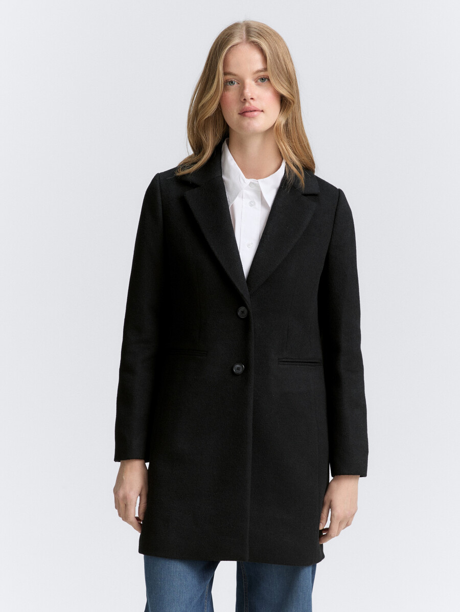 cappotto di lana slim fit