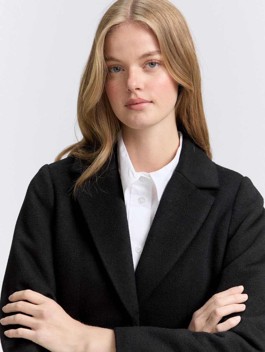 cappotto di lana slim fit