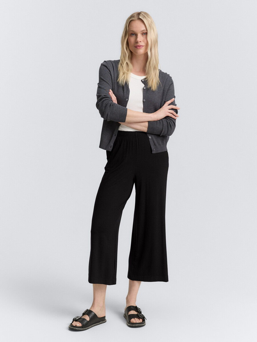 pantaloni culotte in jersey