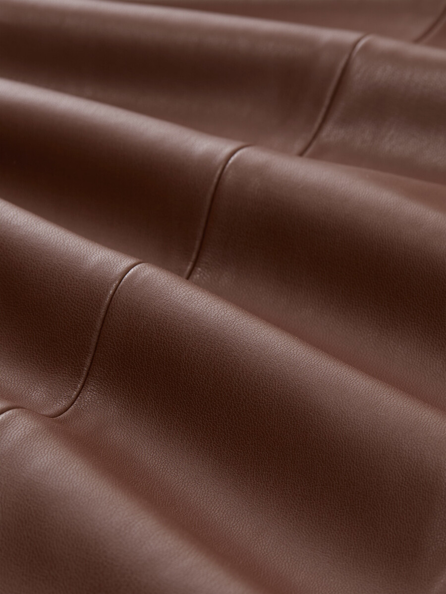 pantaloni culotte in similpelle