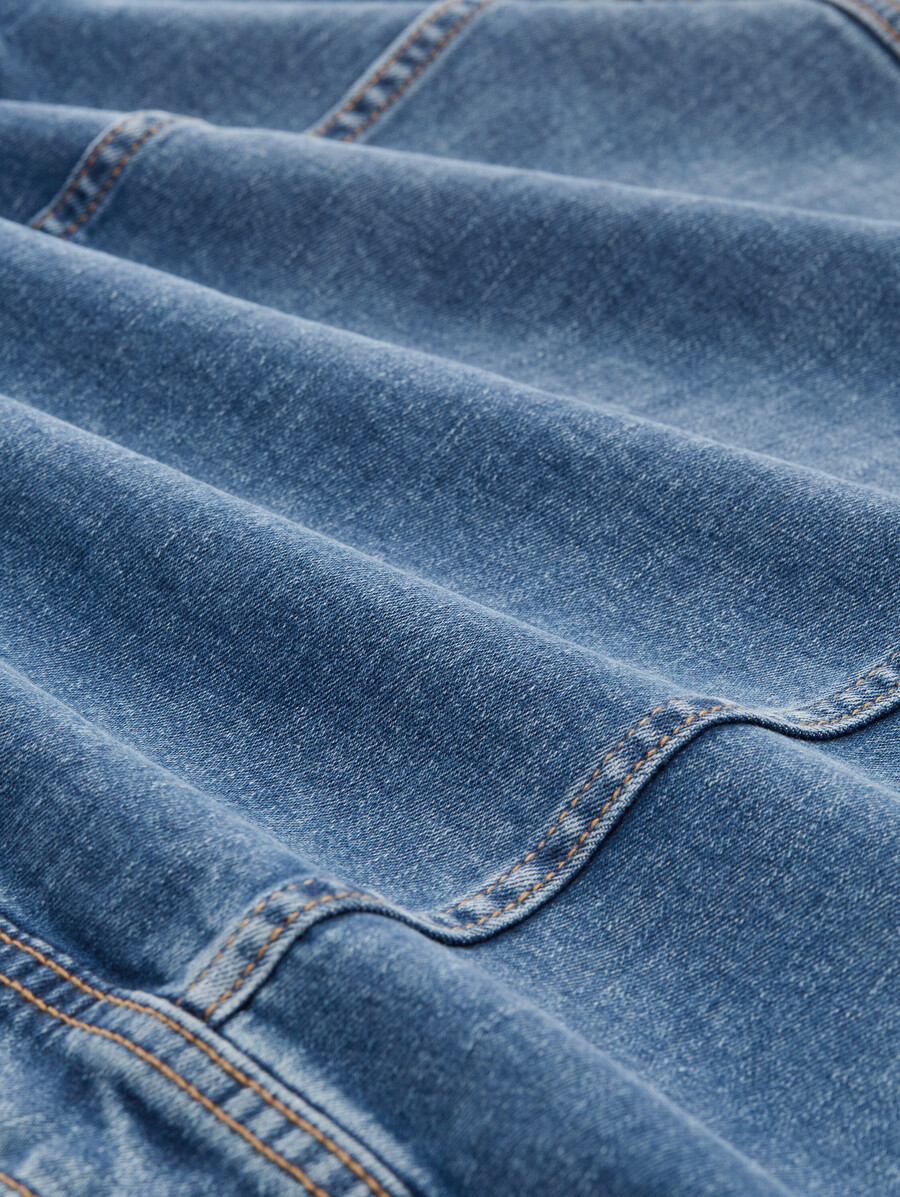 taglie forti - giacca in denim con cotone biologico