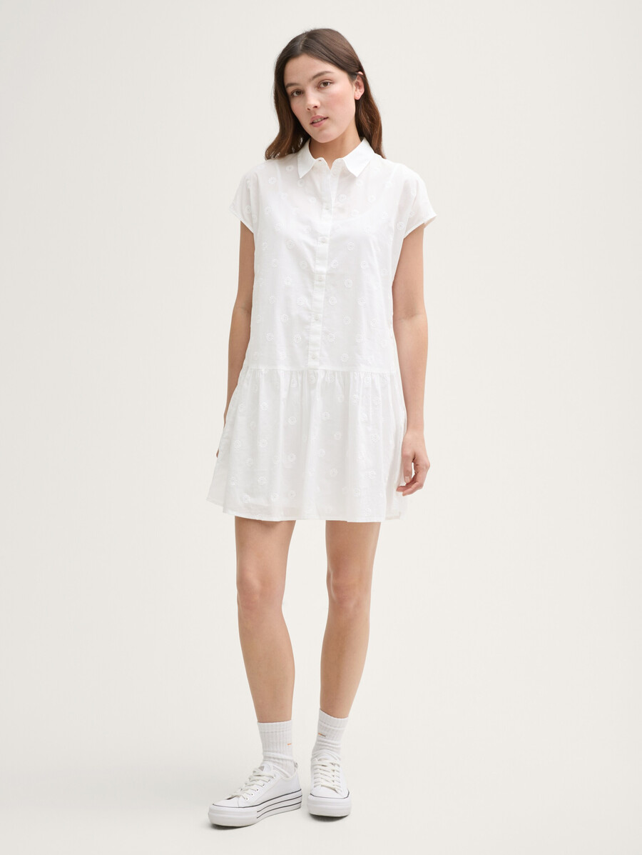 mini abito blusa con ricami
