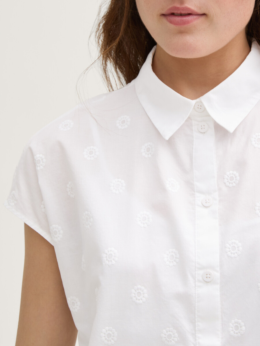 mini abito blusa con ricami