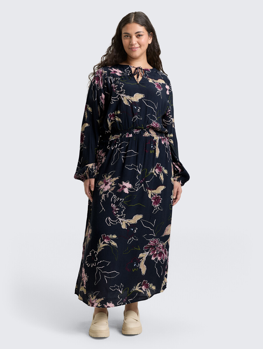 plus size - abito lungo con motivo floreale