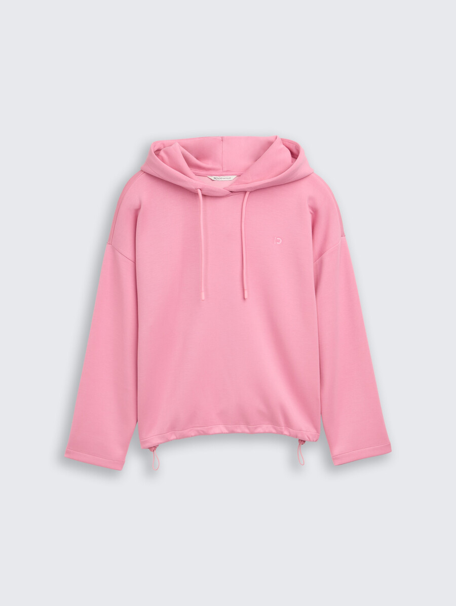 felpa con cappuccio stile scuba dalla vestibilità ampia