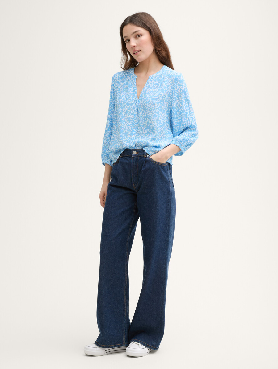 blusa in viscosa dalla vestibilità ampia