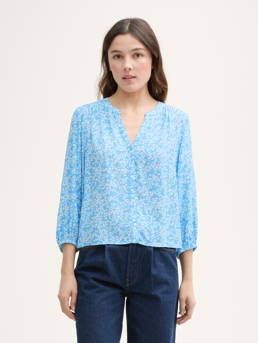 blusa in viscosa dalla vestibilità ampia