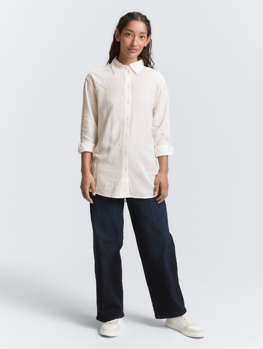 blusa oversize in lino
