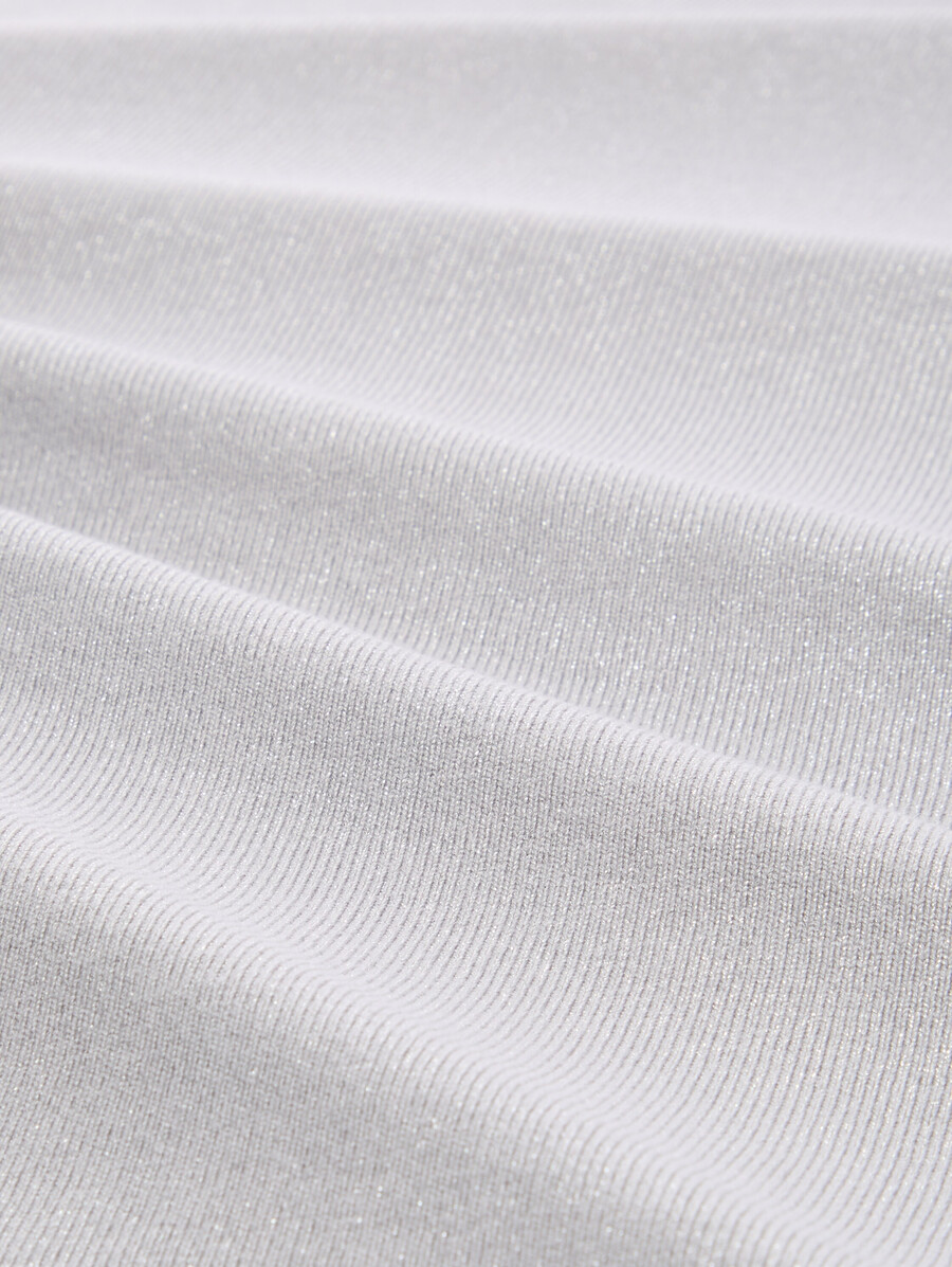 taglie forti - maglia a maniche lunghe dalla vestibilità ampia con delicato effetto glitter