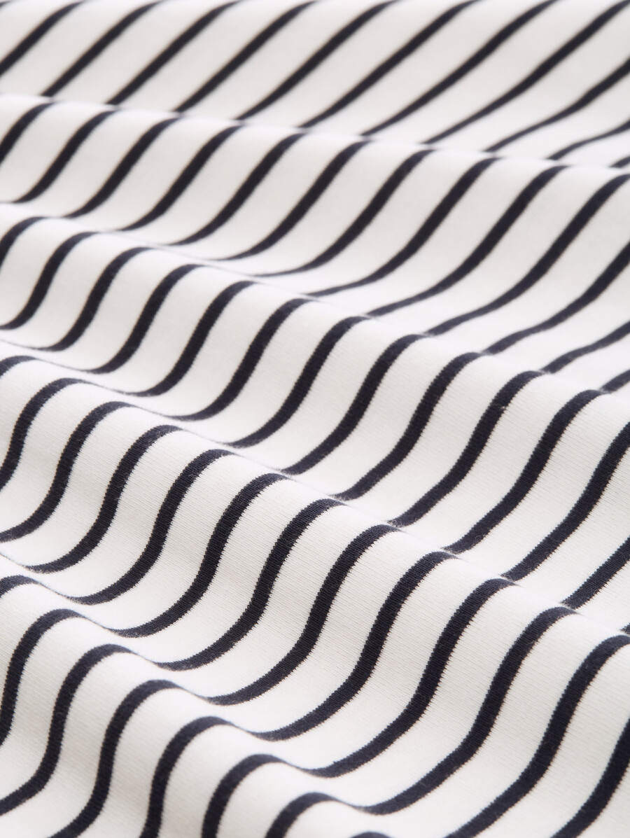 taglie forti - maglia a maniche lunghe con motivo a righe