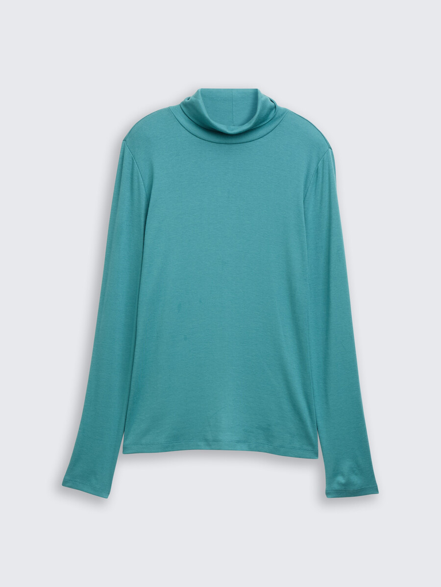 maglia a maniche lunghe con collo alto