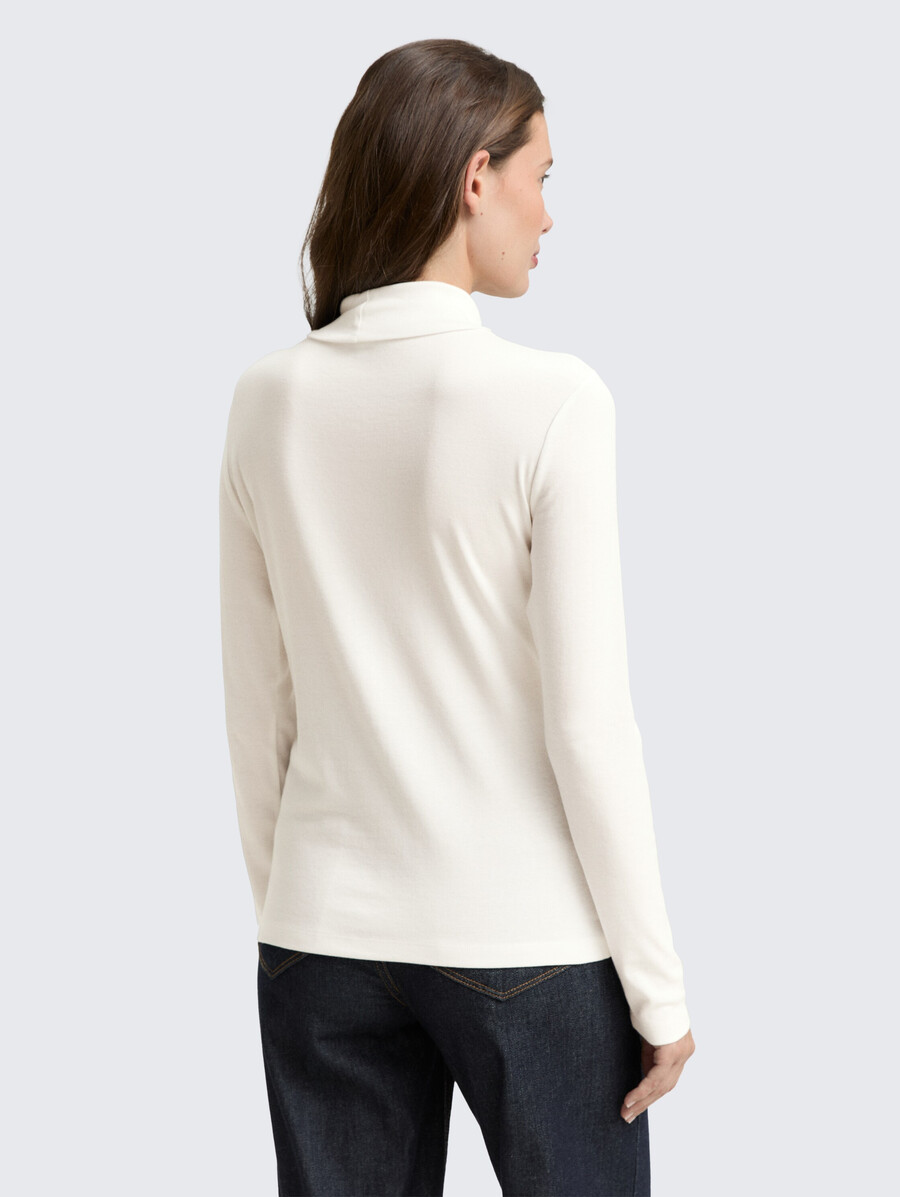 maglia a maniche lunghe con collo alto