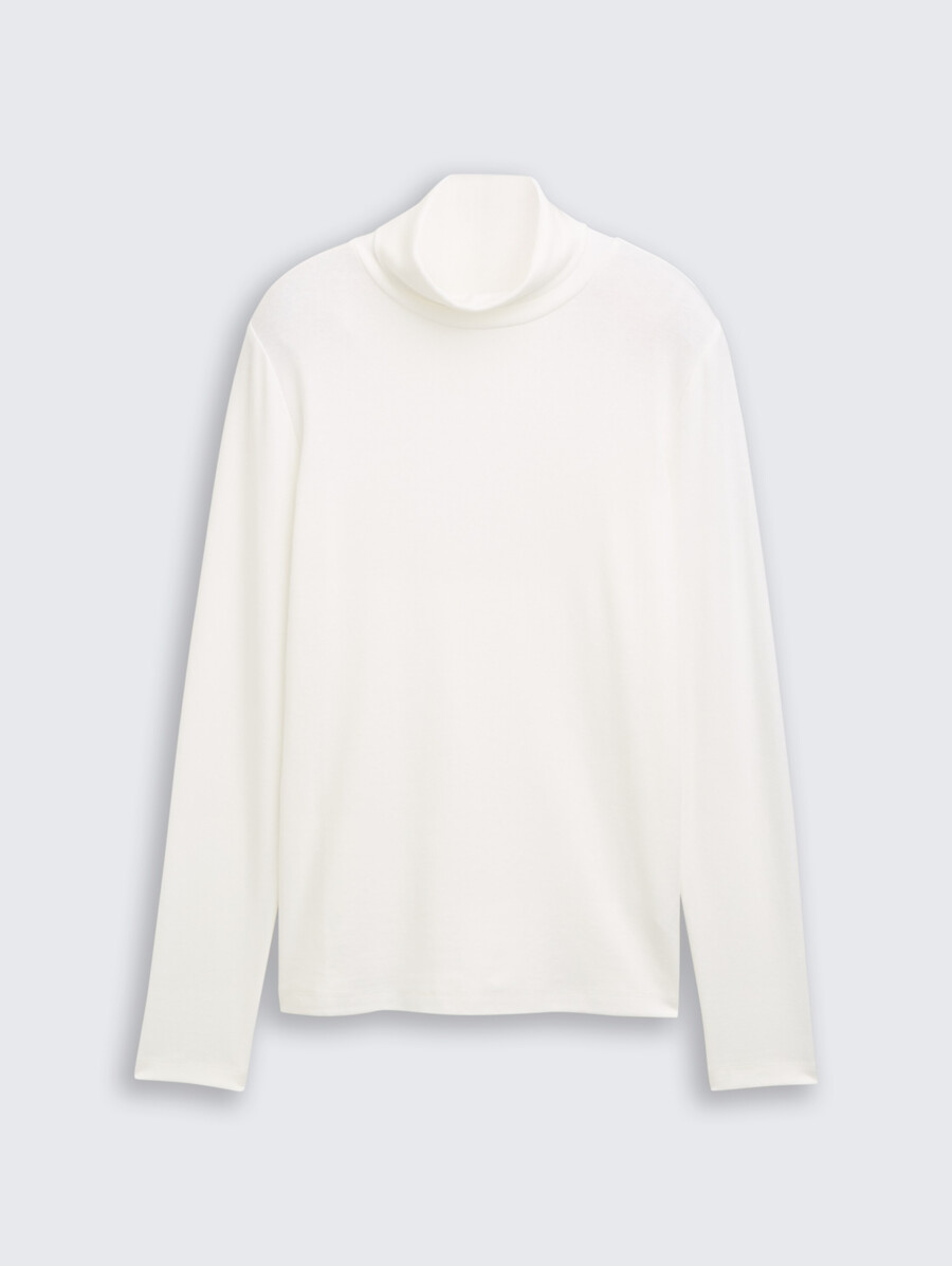 maglia a maniche lunghe con collo alto