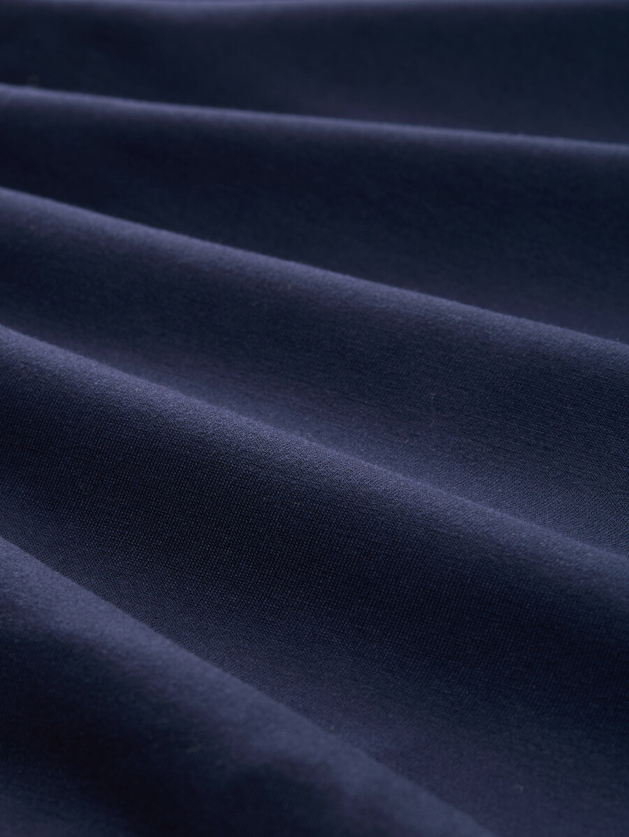 camicia a maniche lunghe in mix di materiali
