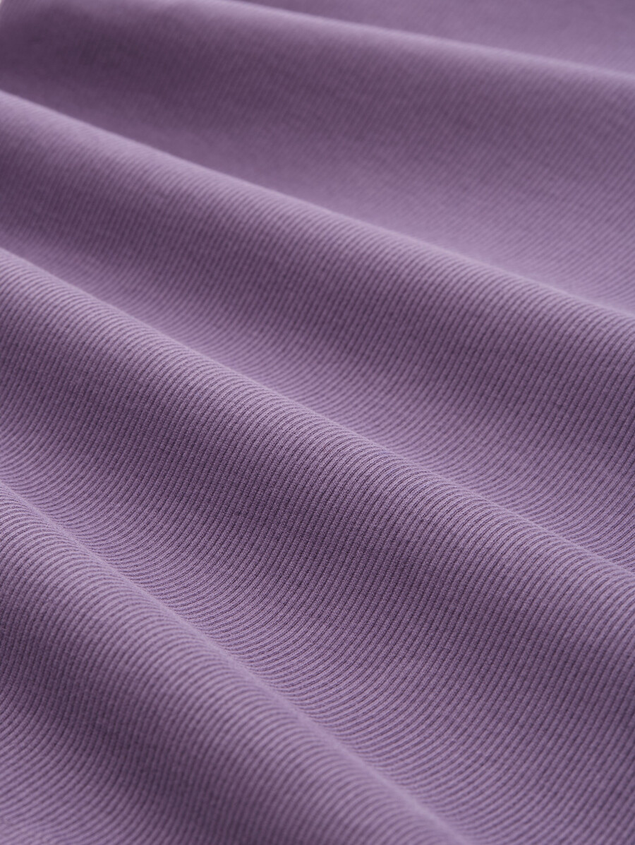 camicia a maniche lunghe slim fit con trama a coste