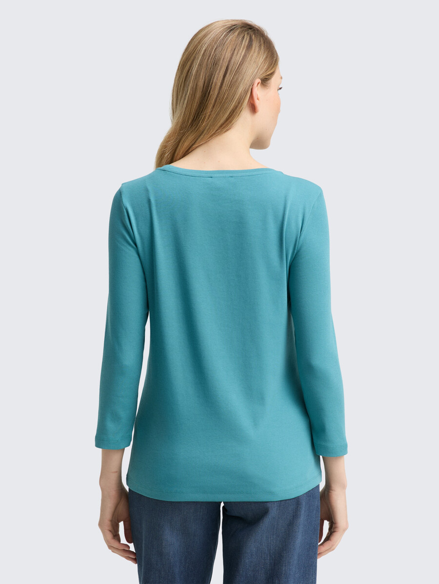 camicia a maniche lunghe slim fit con logo glitterato