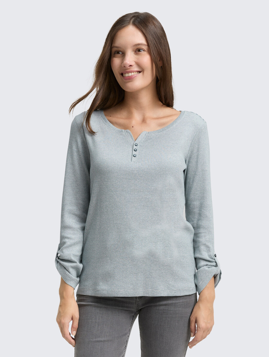 camicia a maniche lunghe con risvolto
