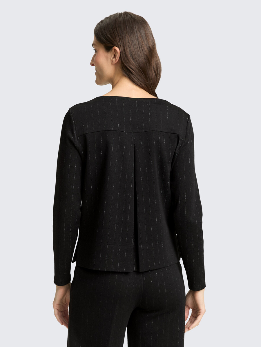 maglia a maniche lunghe con effetto glitter