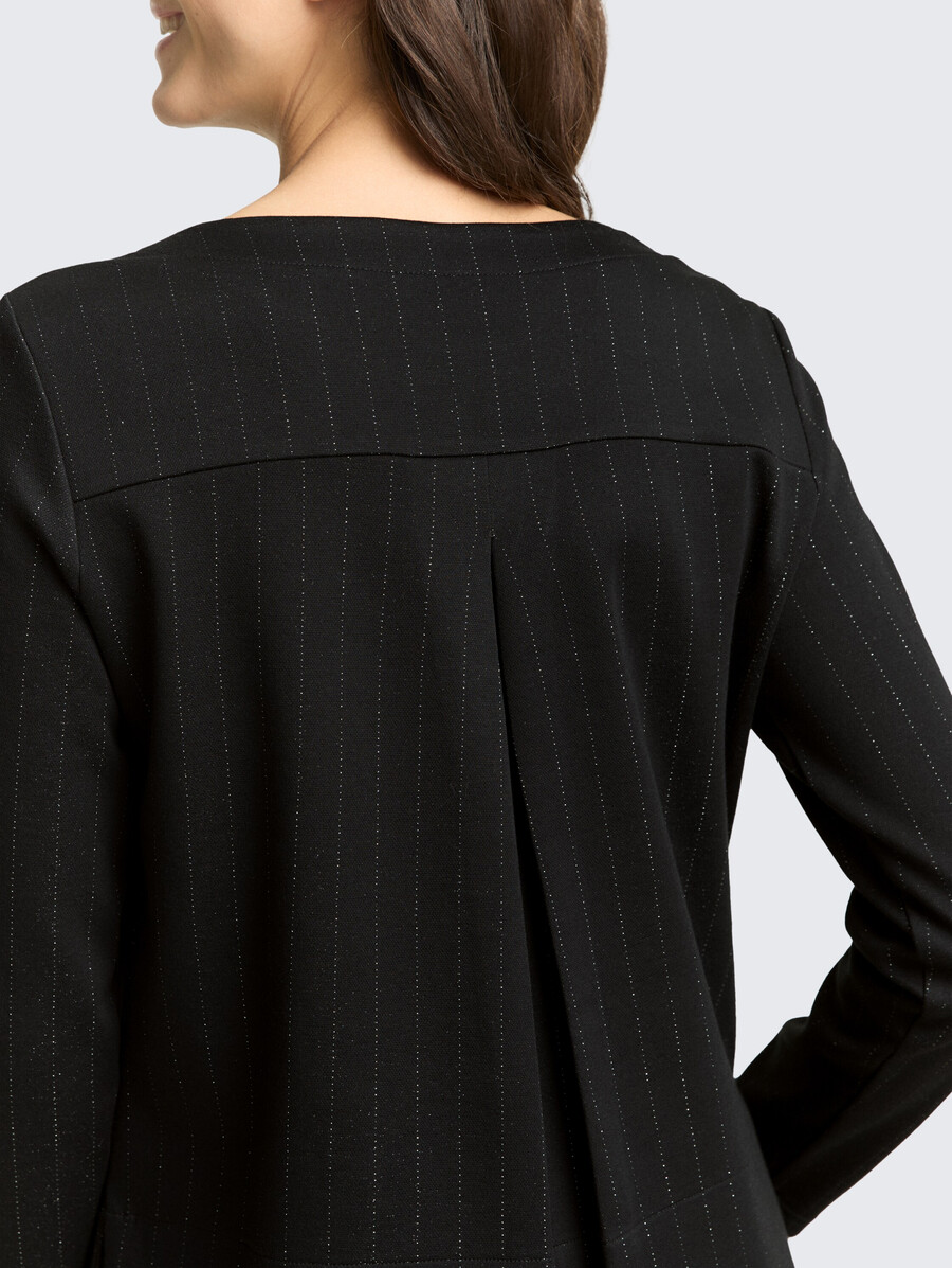 maglia a maniche lunghe con effetto glitter