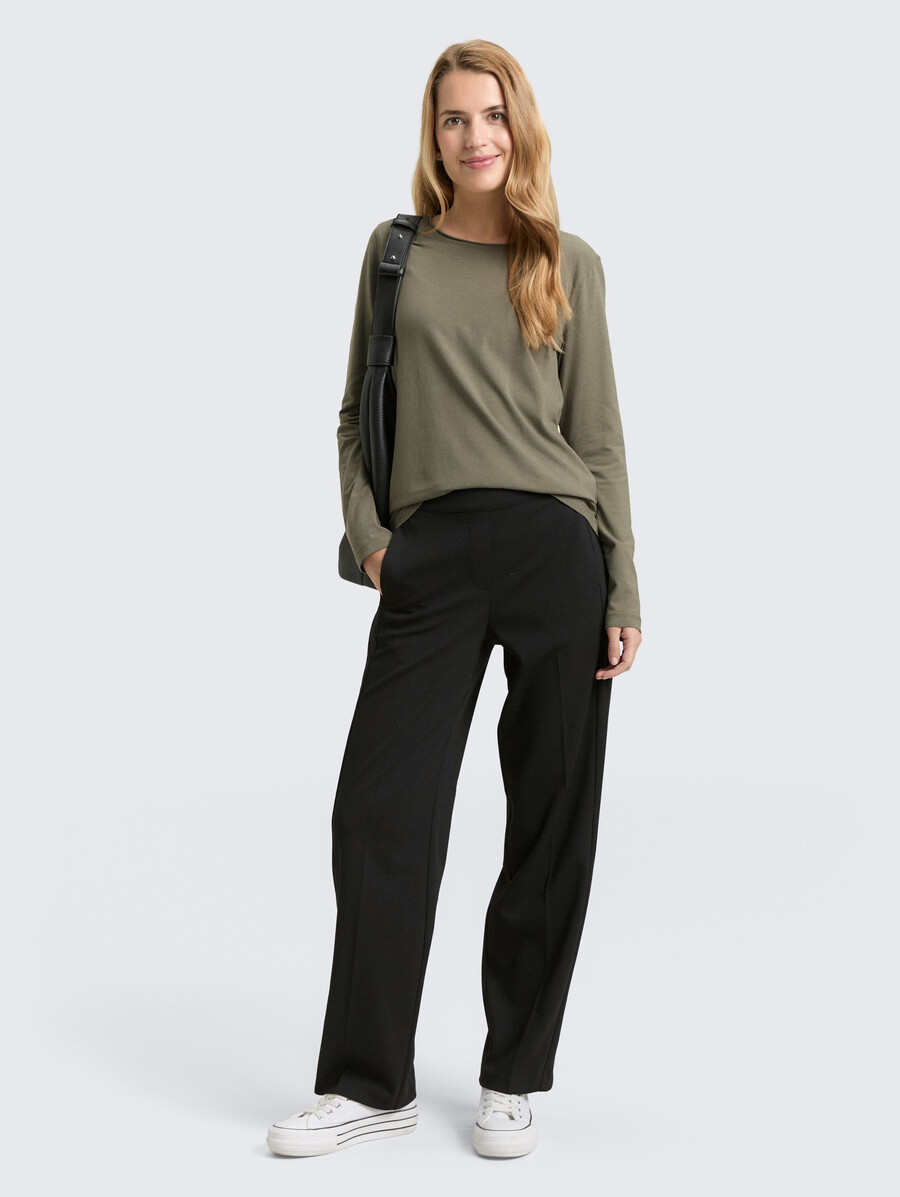 camicia base a maniche lunghe
