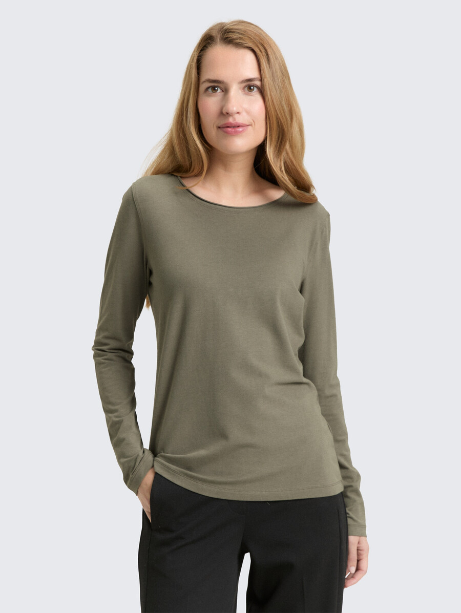 camicia base a maniche lunghe