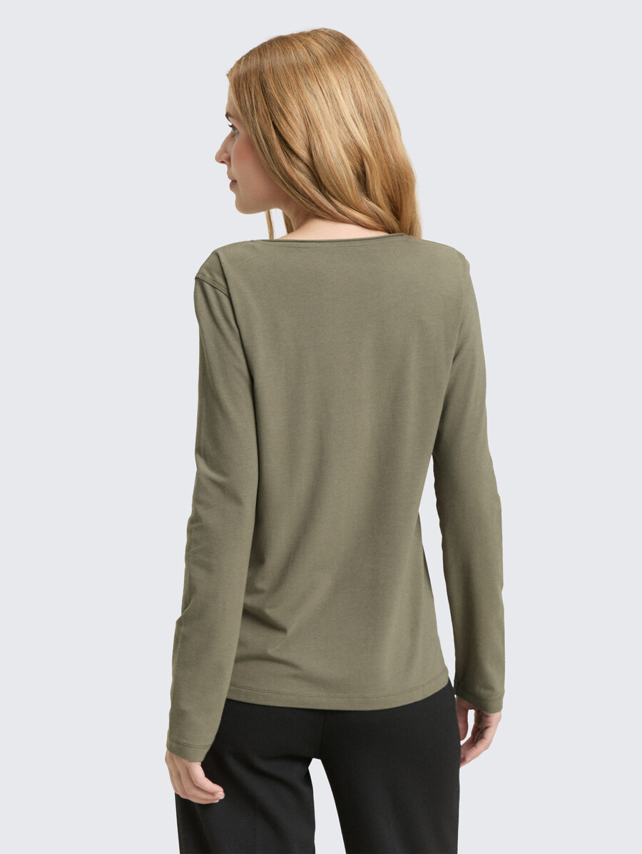 camicia base a maniche lunghe