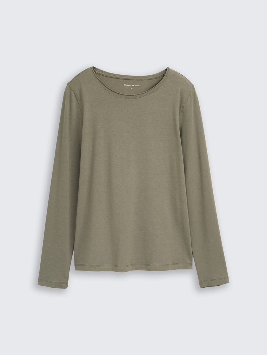camicia base a maniche lunghe