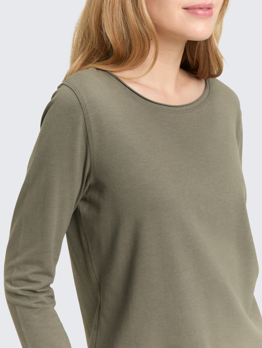 camicia base a maniche lunghe