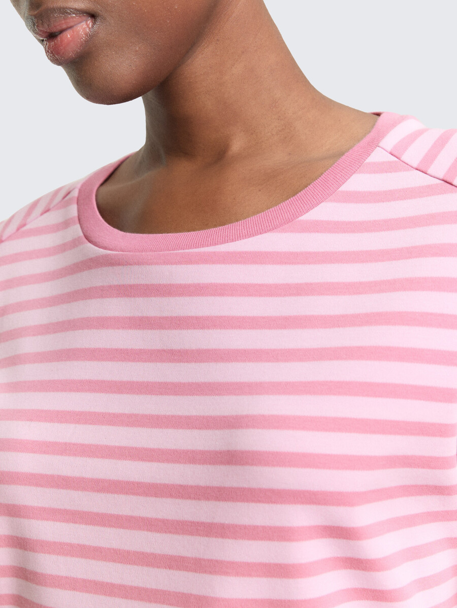 camicia a maniche lunghe con motivo a righe