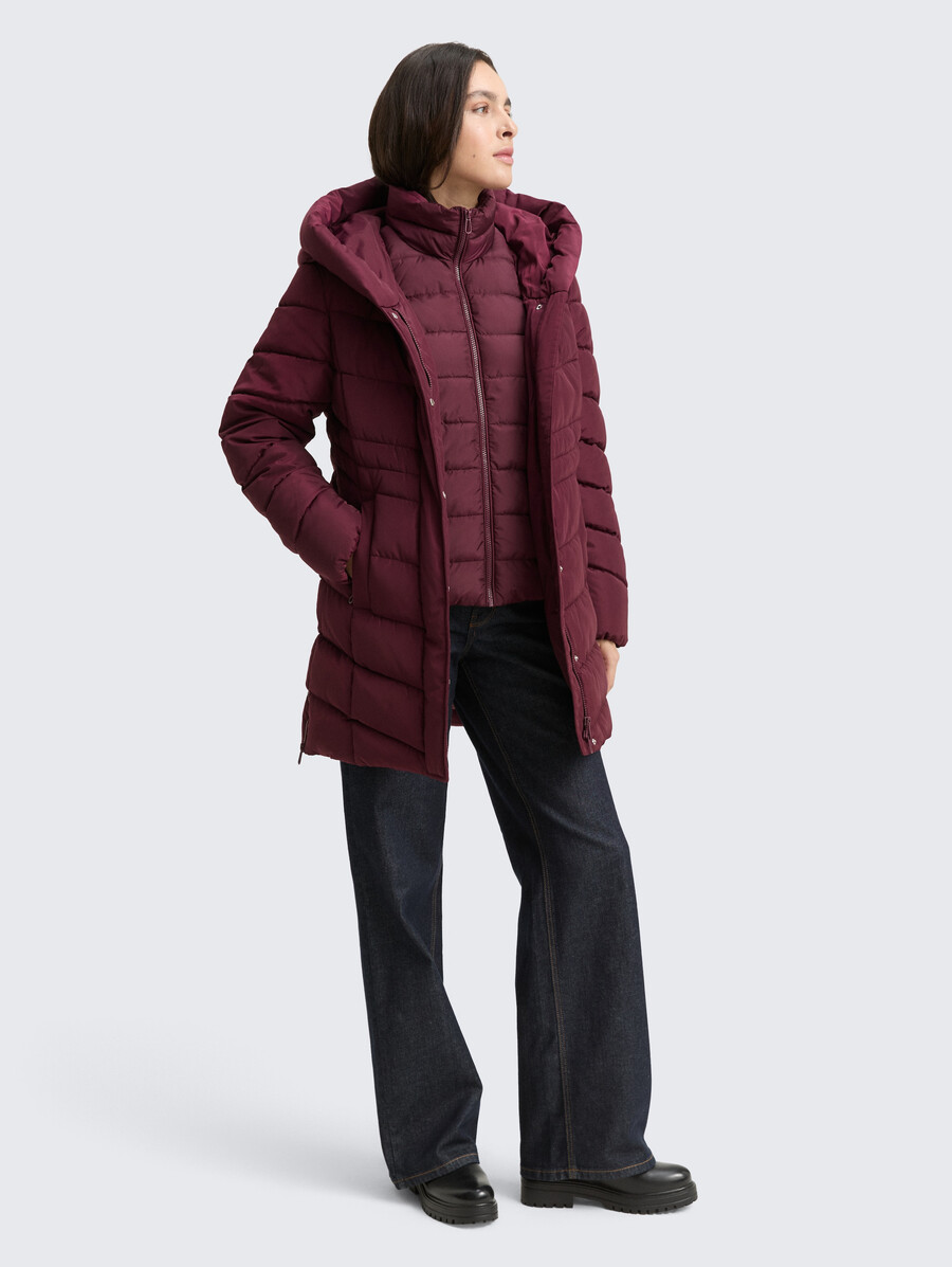 piumino in look 2 in 1