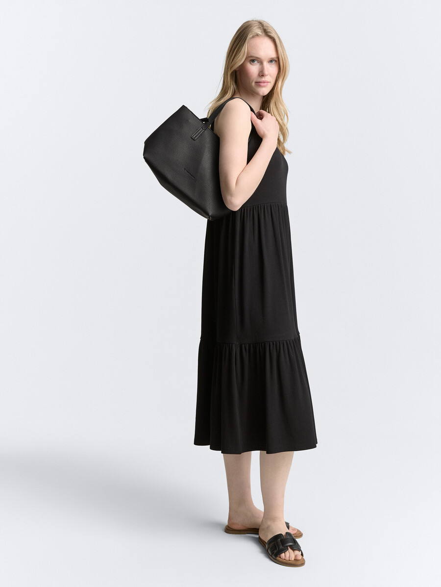 shopper ttmarla con piccolo logo in rilievo