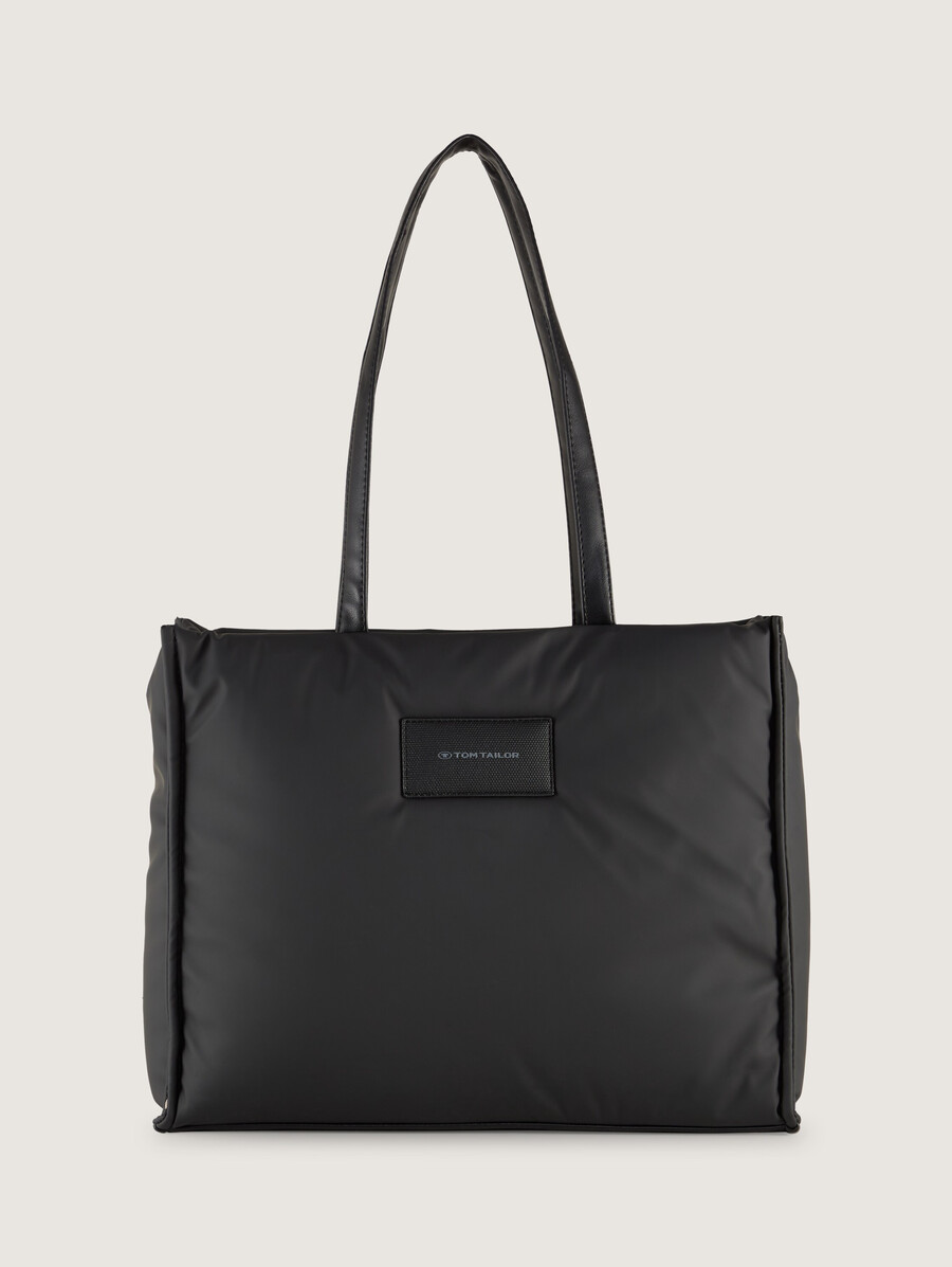shopper ttpatti l con imbottitura e chiusura con zip