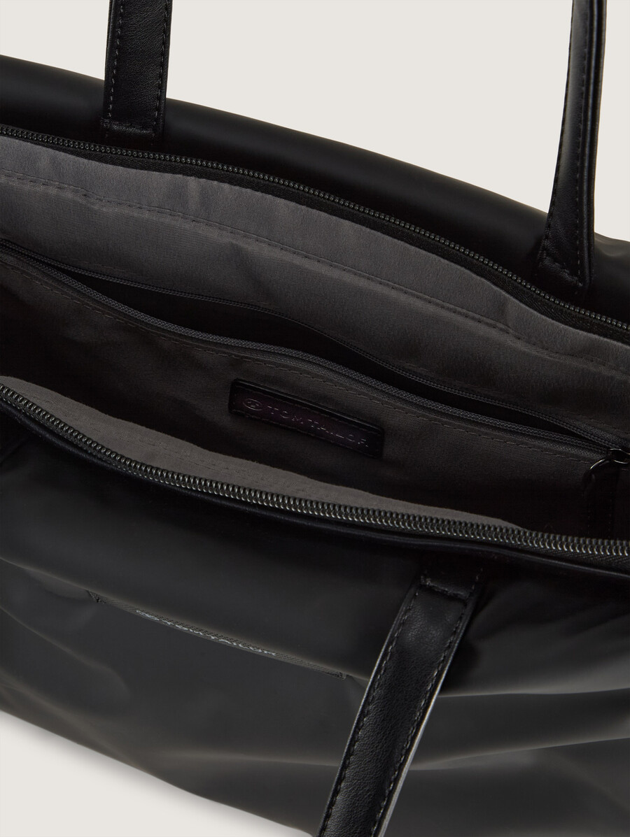 shopper ttpatti l con imbottitura e chiusura con zip