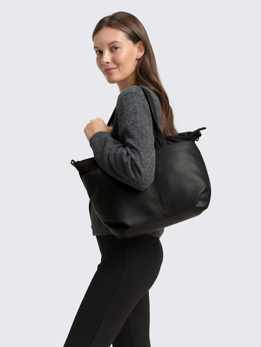ttmiha l shopper con mix di materiali