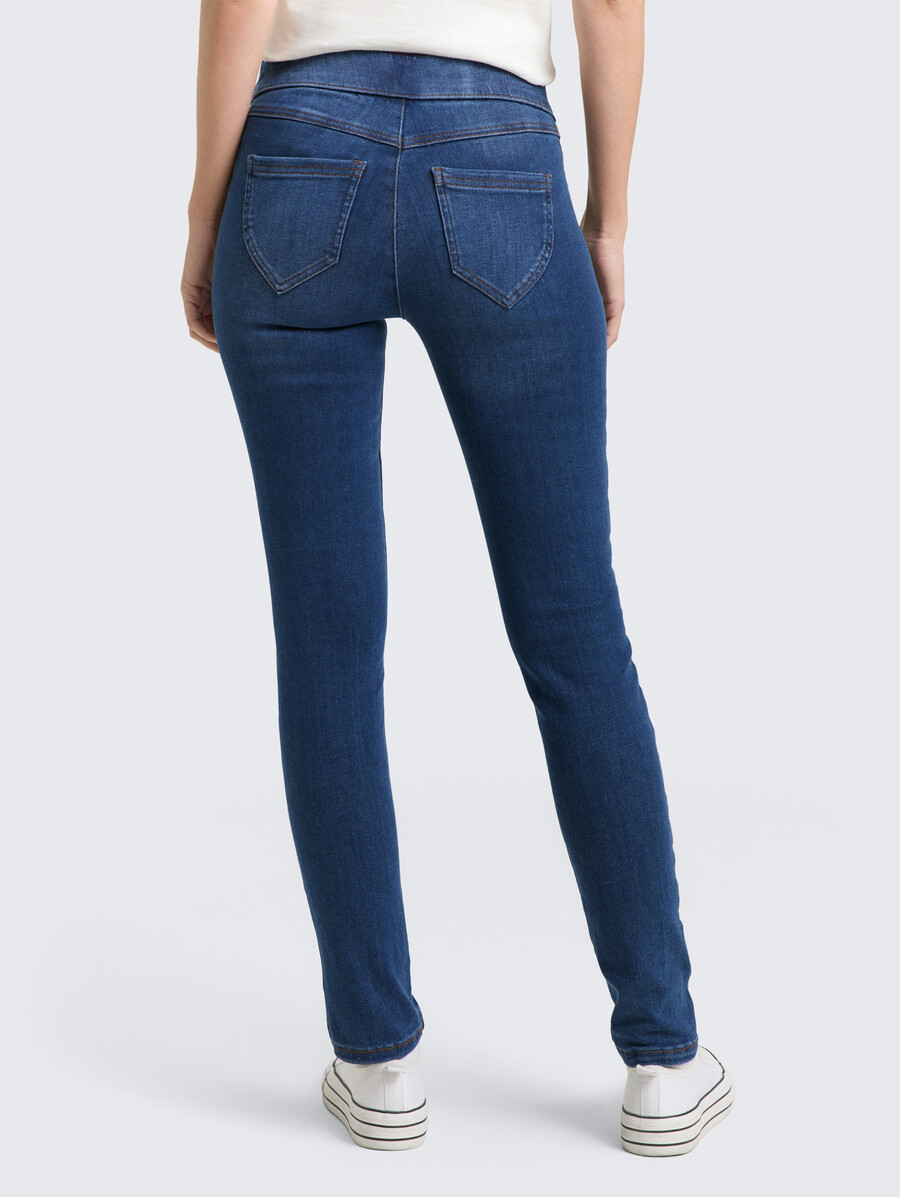 jeans skinny ttkate con elastico in vita
