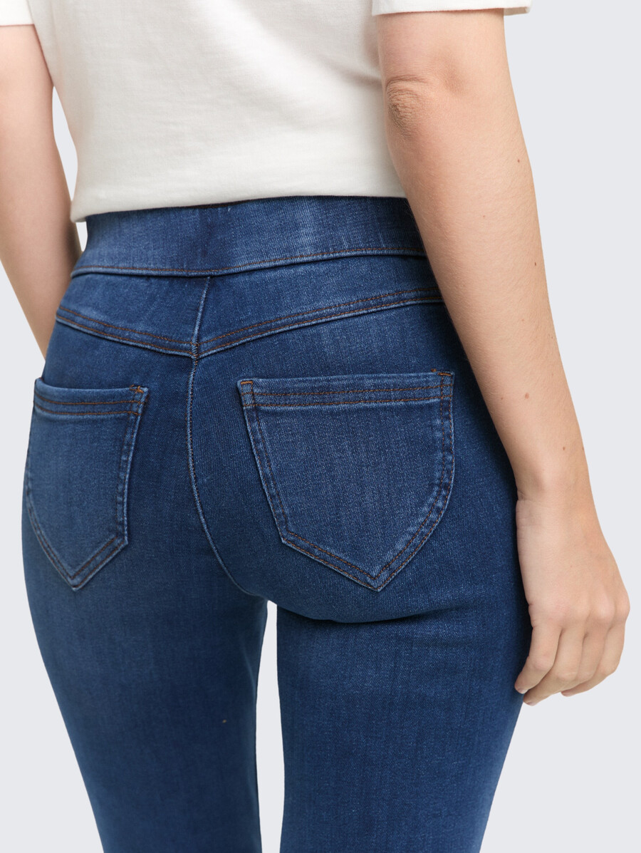 jeans skinny ttkate con elastico in vita