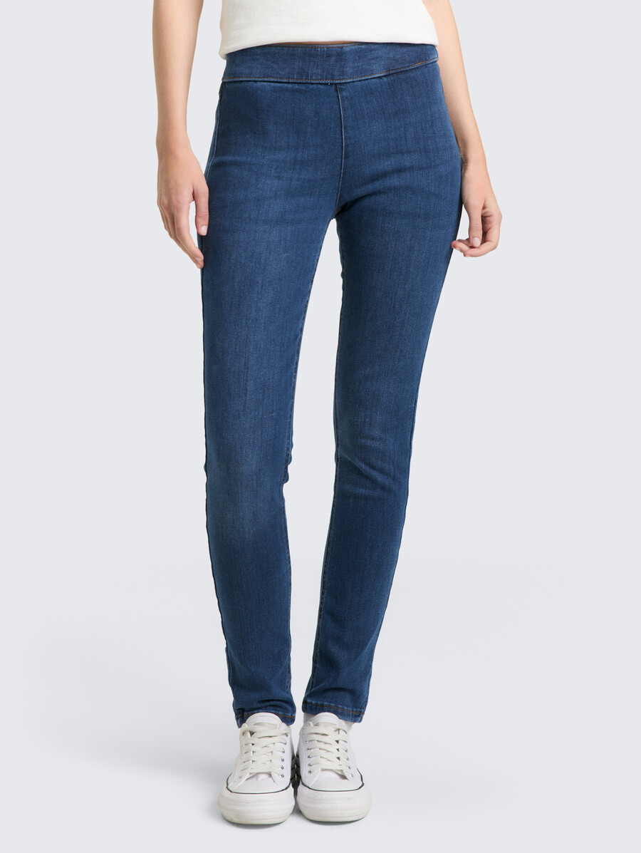jeans skinny ttkate con elastico in vita