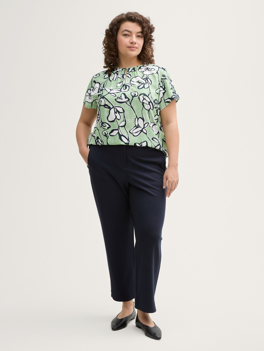 taglie forti - blusa in viscosa